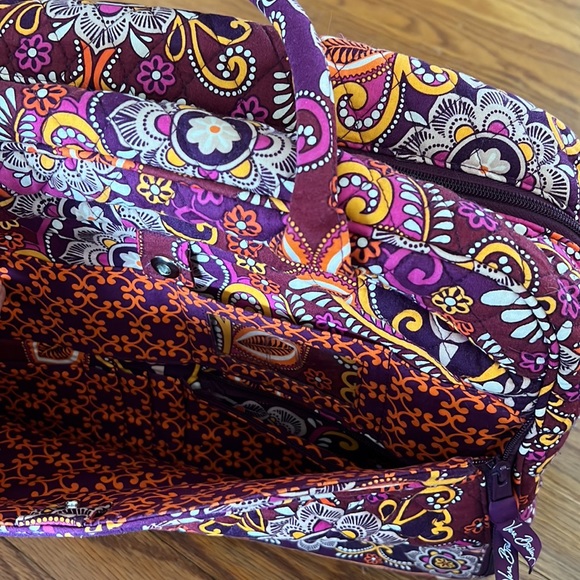Vera Bradley weekender bag set w/ laptop sleeve, tablet sleeve, and umbrella - Picture 3 of 8